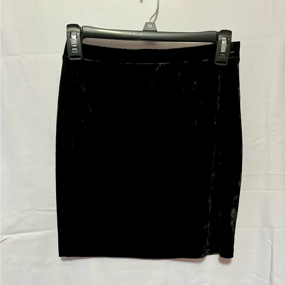 Forever 21 Black Velvet Pencil Skirt